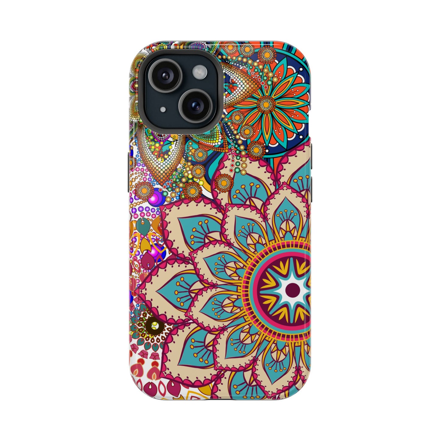 Colorful Mandala MagSafe® Compatible Tough Case for iPhone