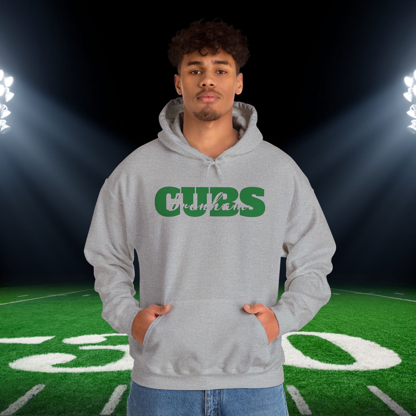Brenham Cubs Double Text Adult Heavy Blend™ Hooded Sweatshirt