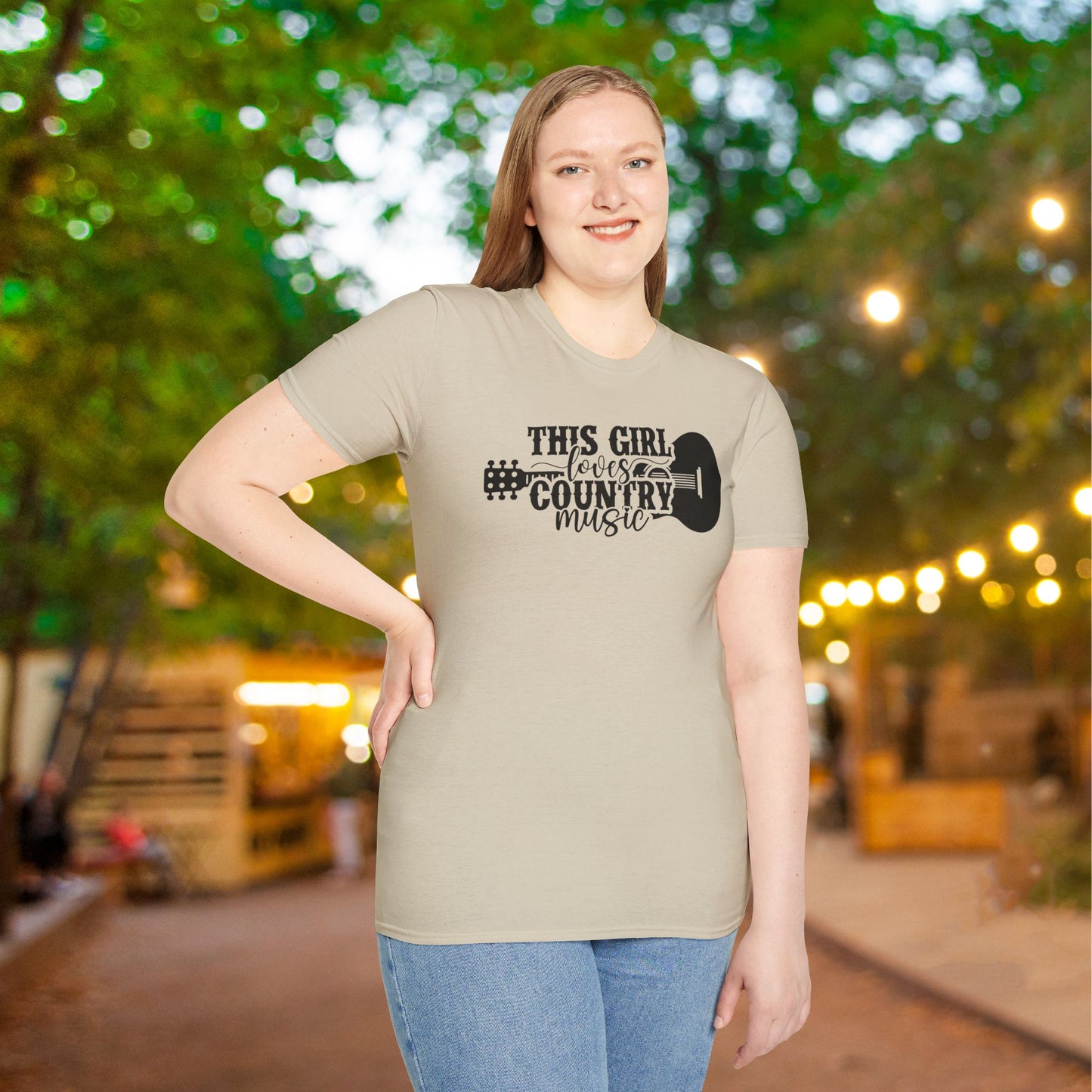 This Girl Loves Country Music Adult T-shirt