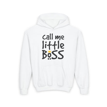 Call Me Little Boss Youth Heavy Blend Hoodie