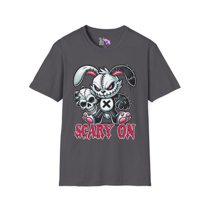 Scary On Voodoo Bunny Adult T-shirt