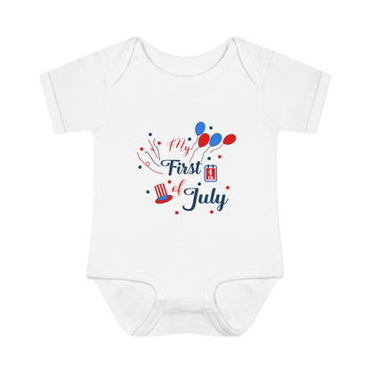 My First 4th of July 2 Baby Rib Bodysuit