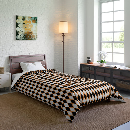 Black & White Harlequin Comforter