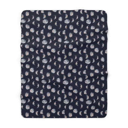 Lunar Garden Fleece Blanket
