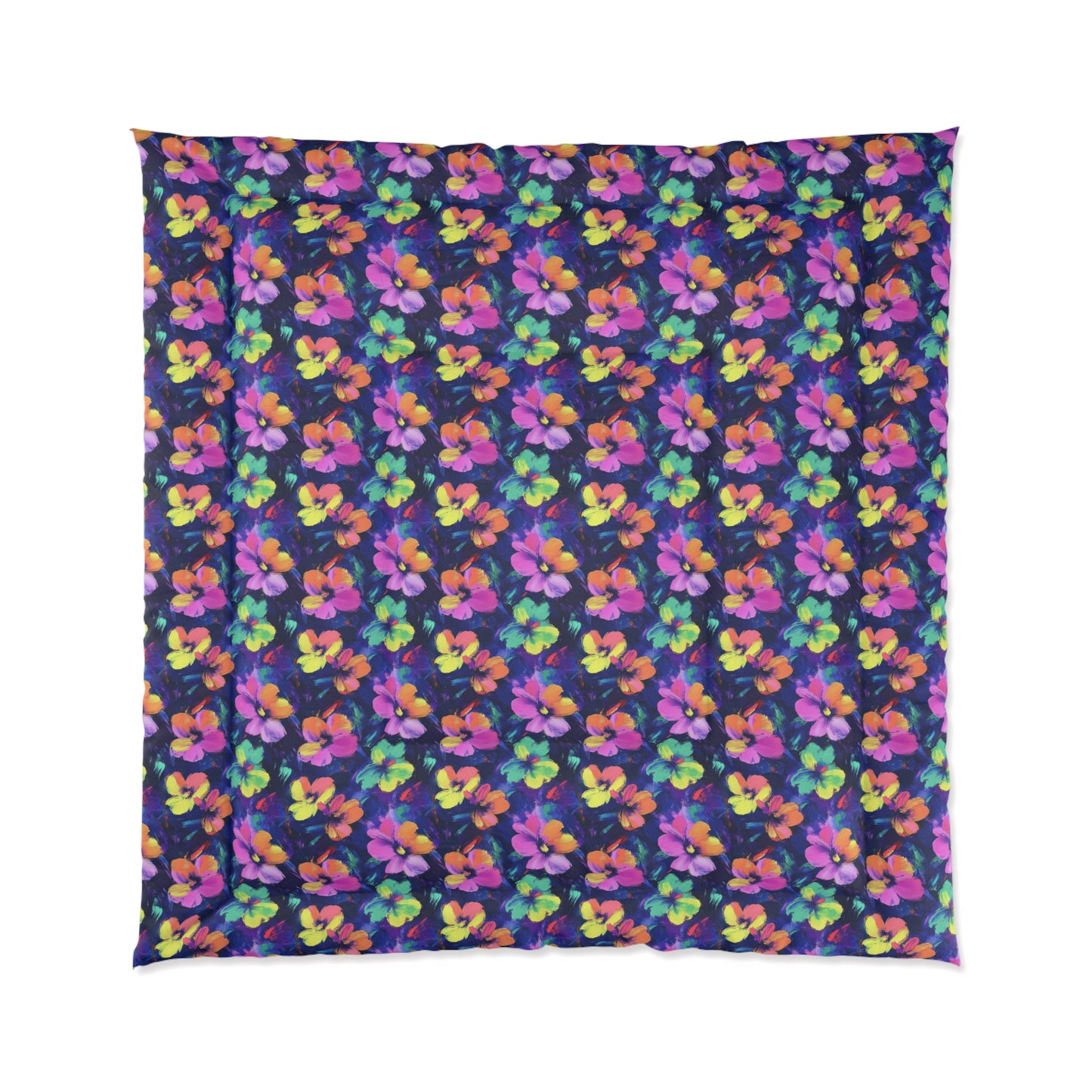 Watercolor Flowers Comforter