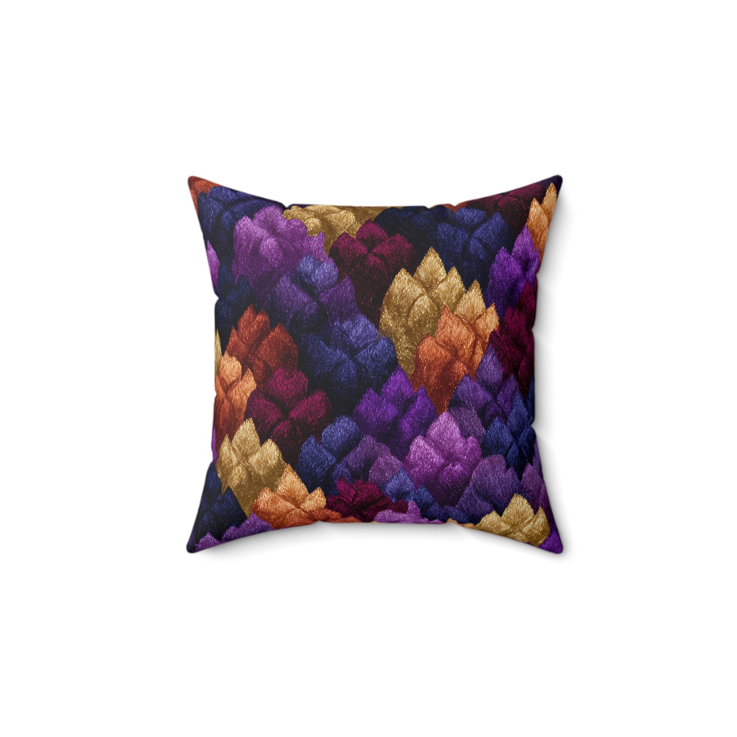 Velour Garden Throw Pillow