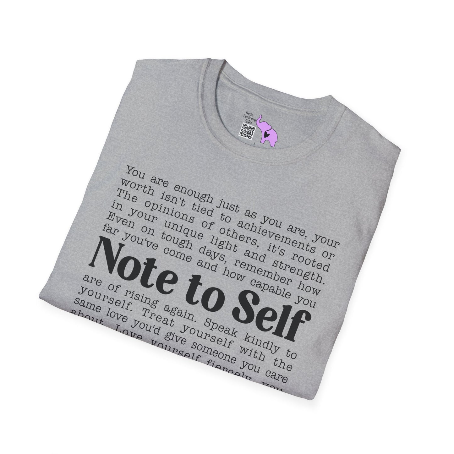 Note To Self... Adult T-shirt