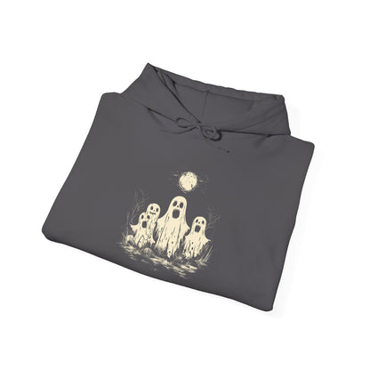 Creepy Ghost Trio Heavy Blend™ Hooded Sweatshirt