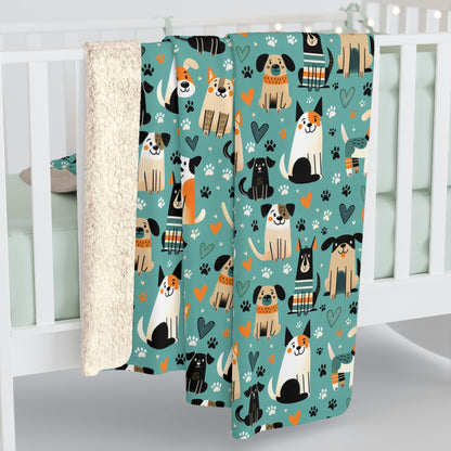 Happy Hounds Fleece Blanket