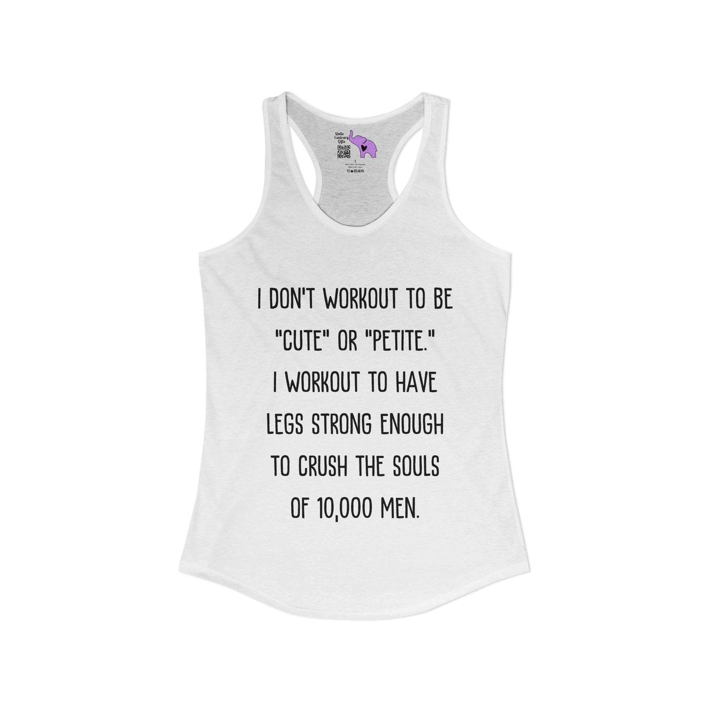 I Don't Workout To... Women's Ideal Racerback Tank