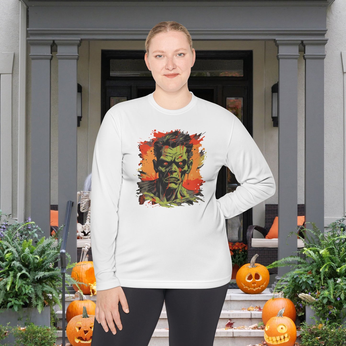 Frankenstein Adult Long Sleeve Tee