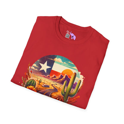 Texas Desert Roads Adult T-shirt