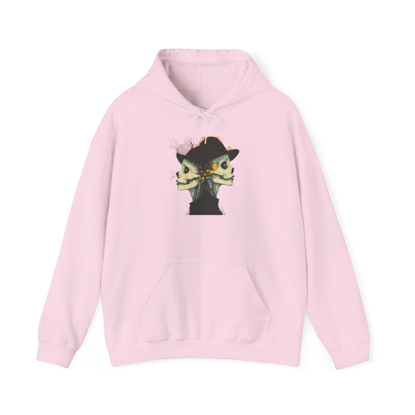 Creepy Skull Witches Heavy Blend™ Hooded Sweatshirt