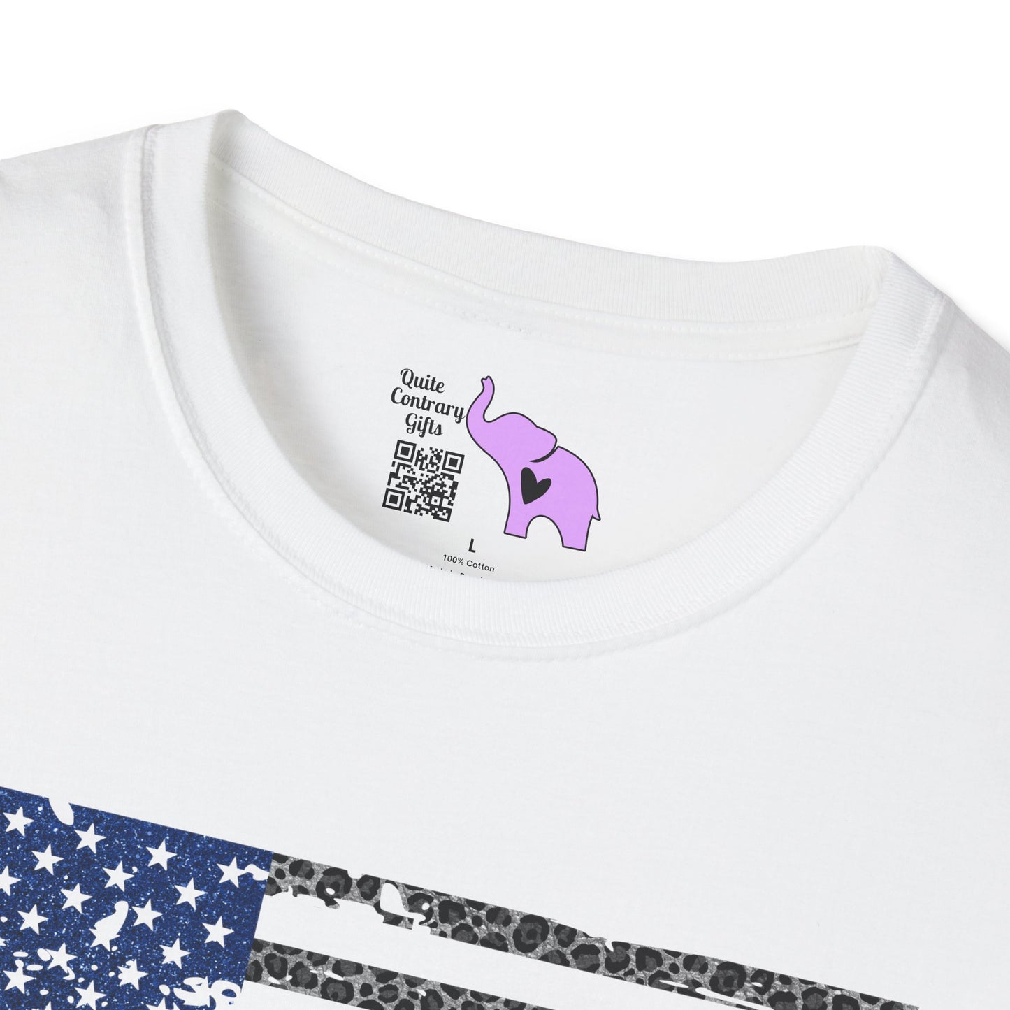 Back The Blue Distressed Flag Adult T-shirt