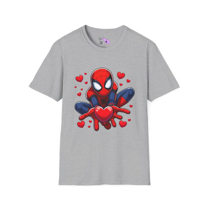 Valentines Spiderman Adult T-shirt