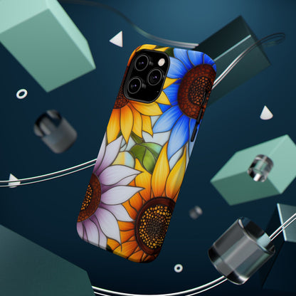 Colorful Sunflowers MagSafe® Compatible Tough Case for iPhone