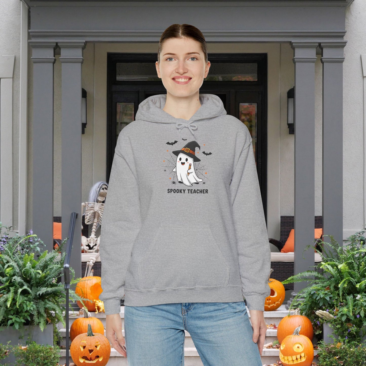 Spooky Teacher Heavy Blend™ Hooded Sweatshirt