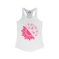 Sunflower & Butterflies Breast Cancer Awareness Women's Ideal Racerback Tank