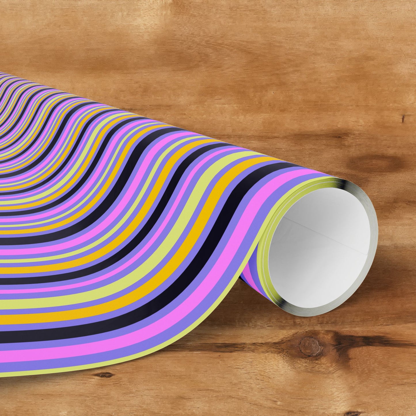 Midnight Pop Stripes Gift Wrap