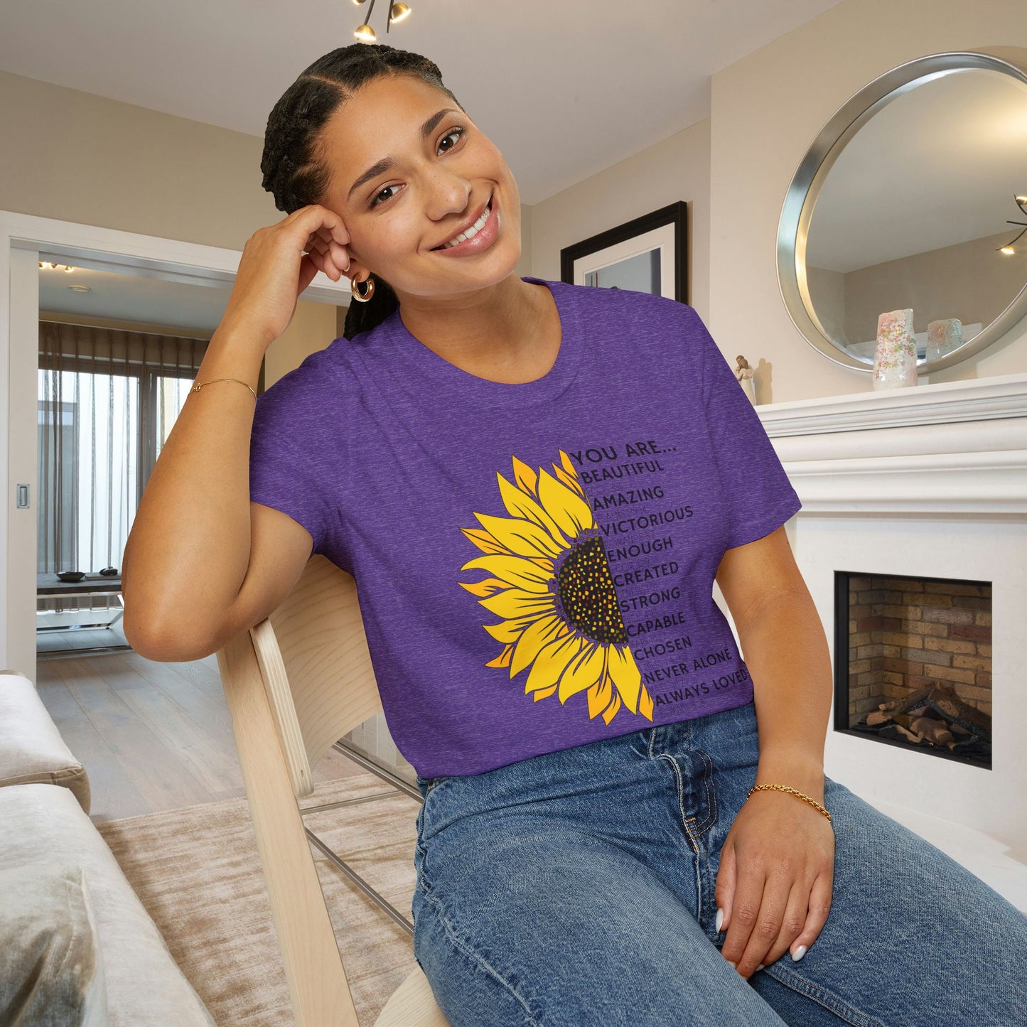 You Are... (Sunflower) Adult T-shirt