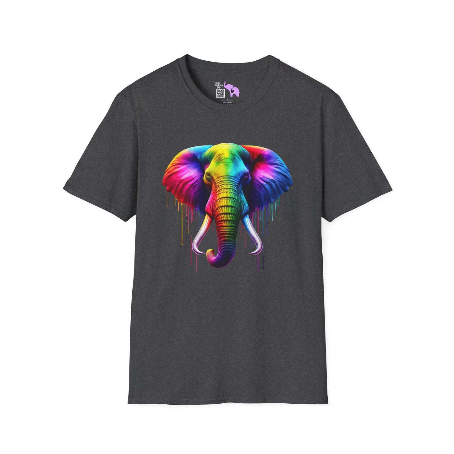 Colorful Elephant Adult T-shirt