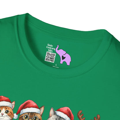 Santa Claus Cats Adult T-shirt