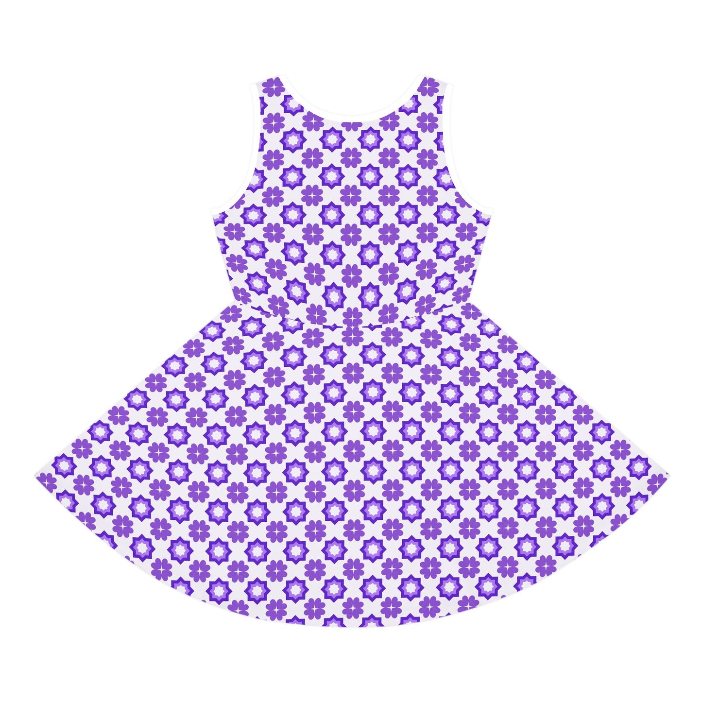 Purple Prism Garden Girls' Sleeveless Sundress