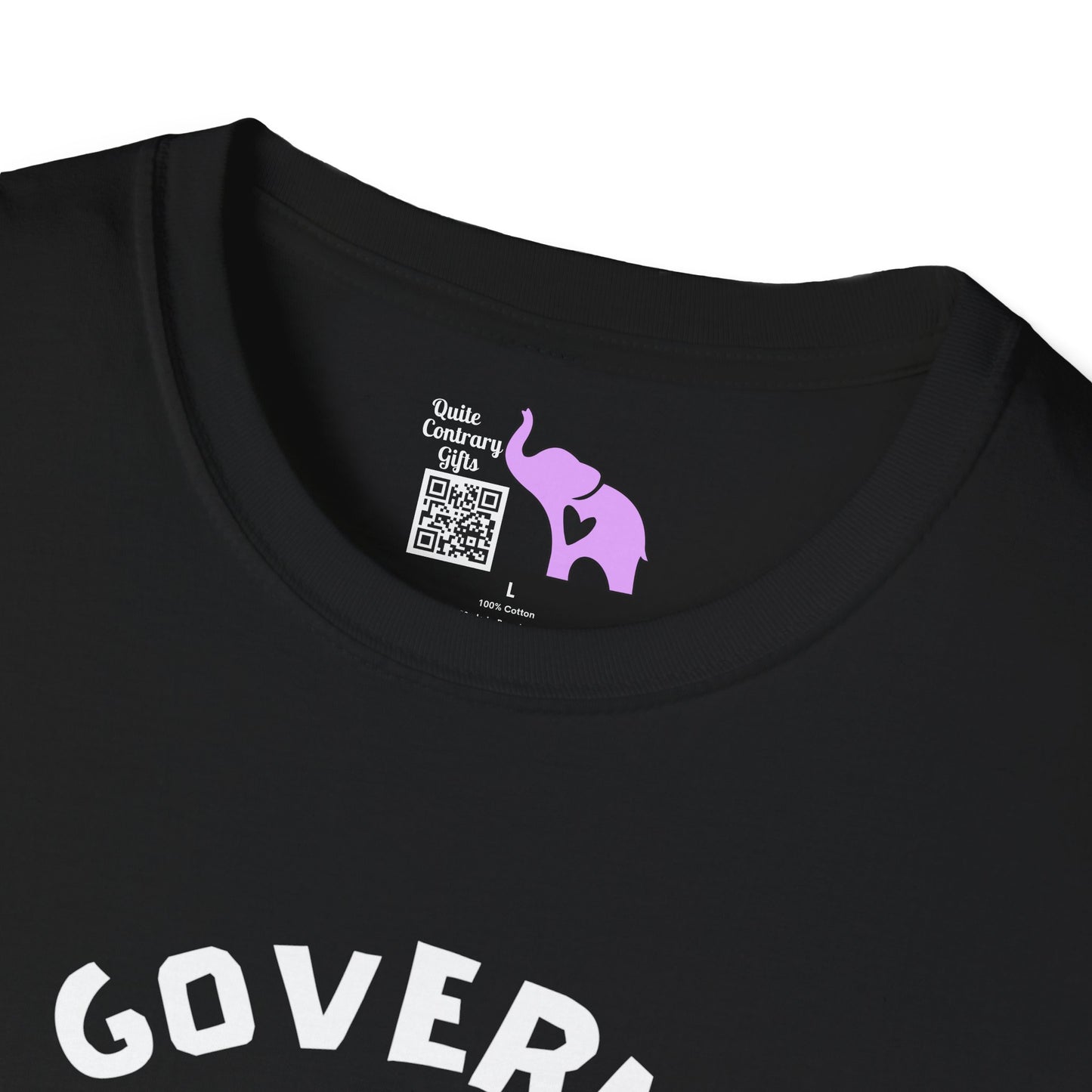 The Government is Lying To Us Skull w/Glasses Over Flag Adult T-shirt