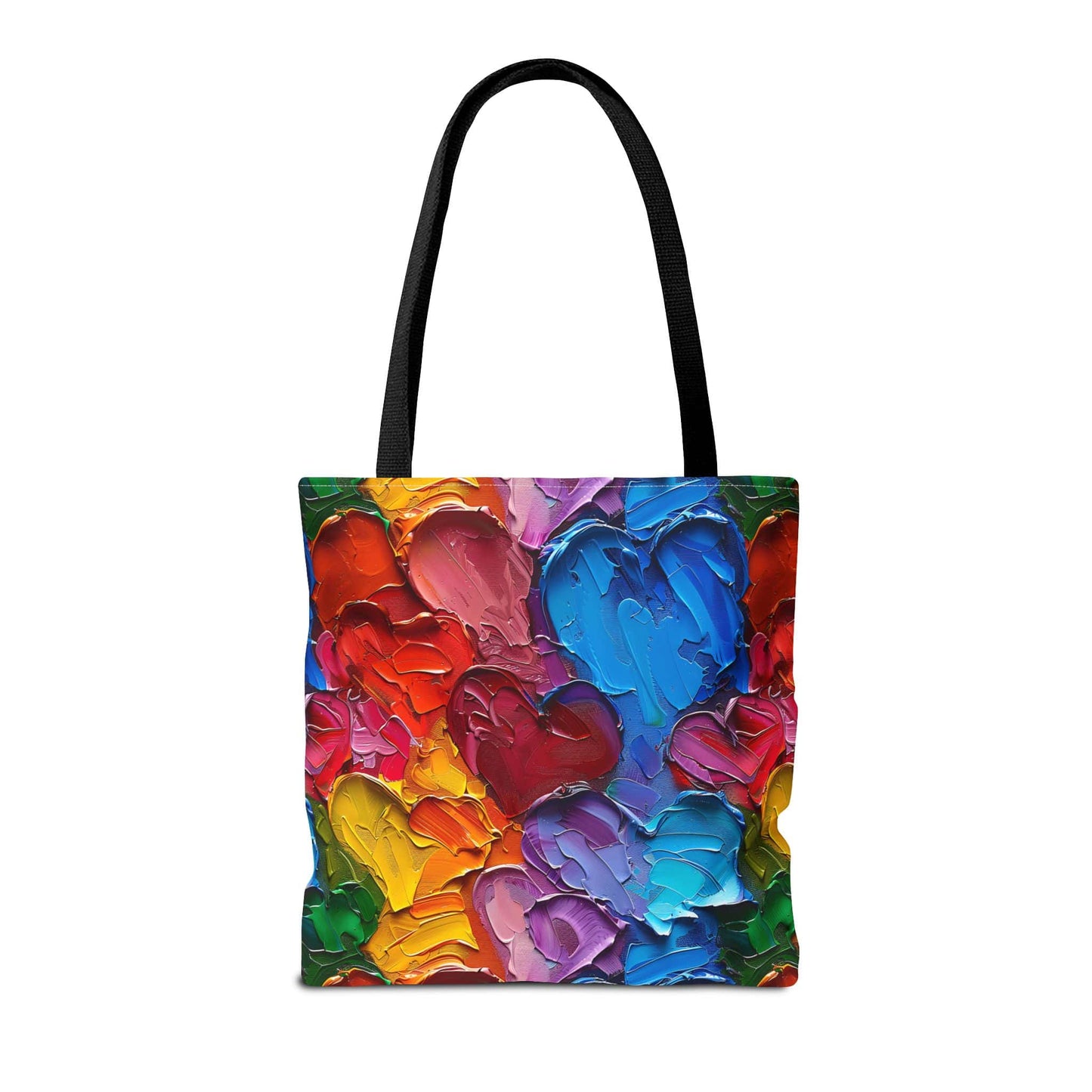 Palette Knife Hearts Canvas Tote Bag