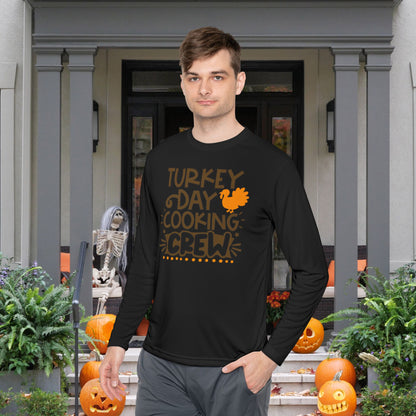Turkey Day Cooking Crew Adult Long Sleeve Tee