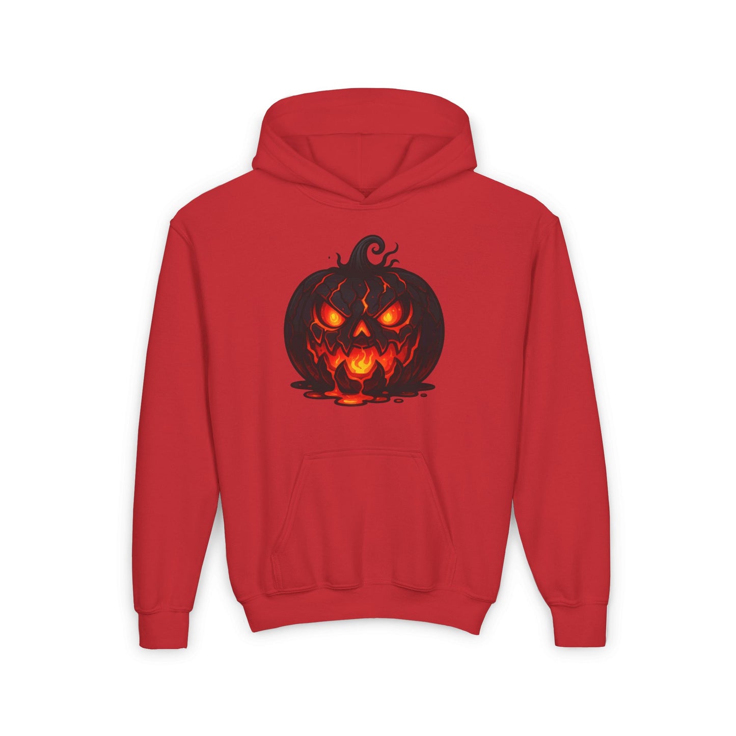 ""Inferno Jack-O’-Lantern Youth Heavy Blend Hoodie