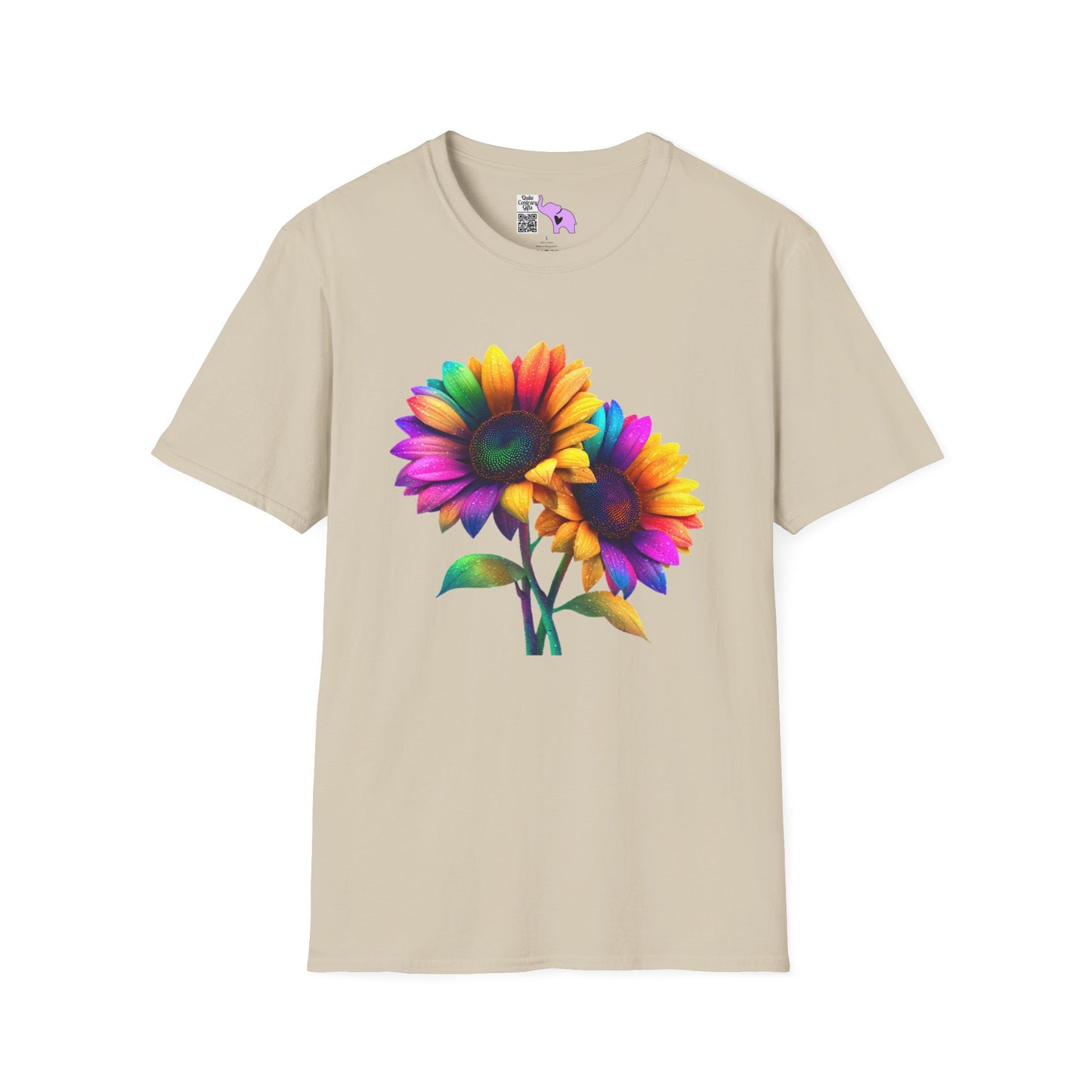 Colorburst Flowers Adult T-shirt