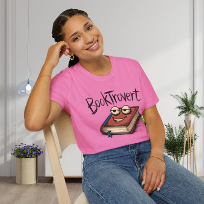 Booktrovert (Cartoonish Book) Adult T-shirt