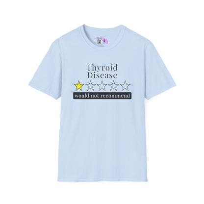 Thyroid Disease 1 Star Would Not Recommend Adult T-shirt