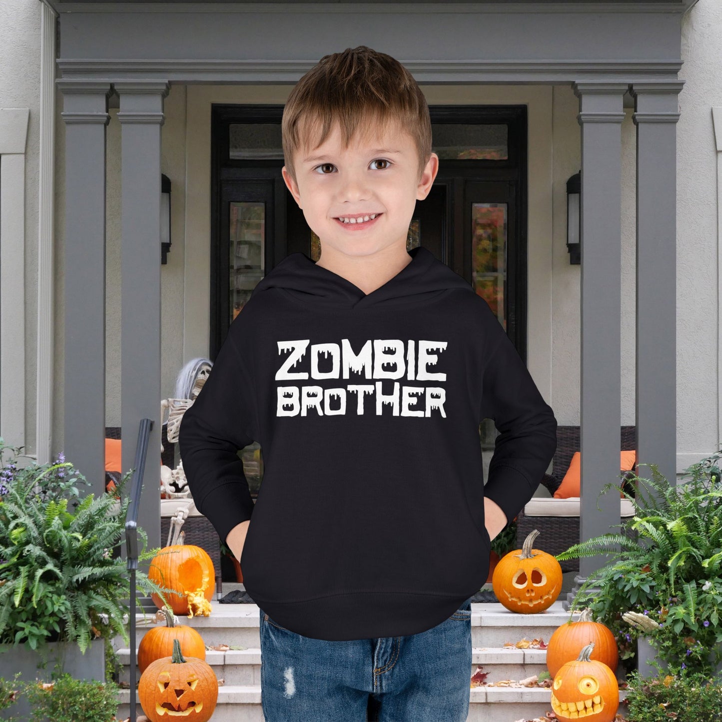 ""Zombie Brother Toddler Hoodie
