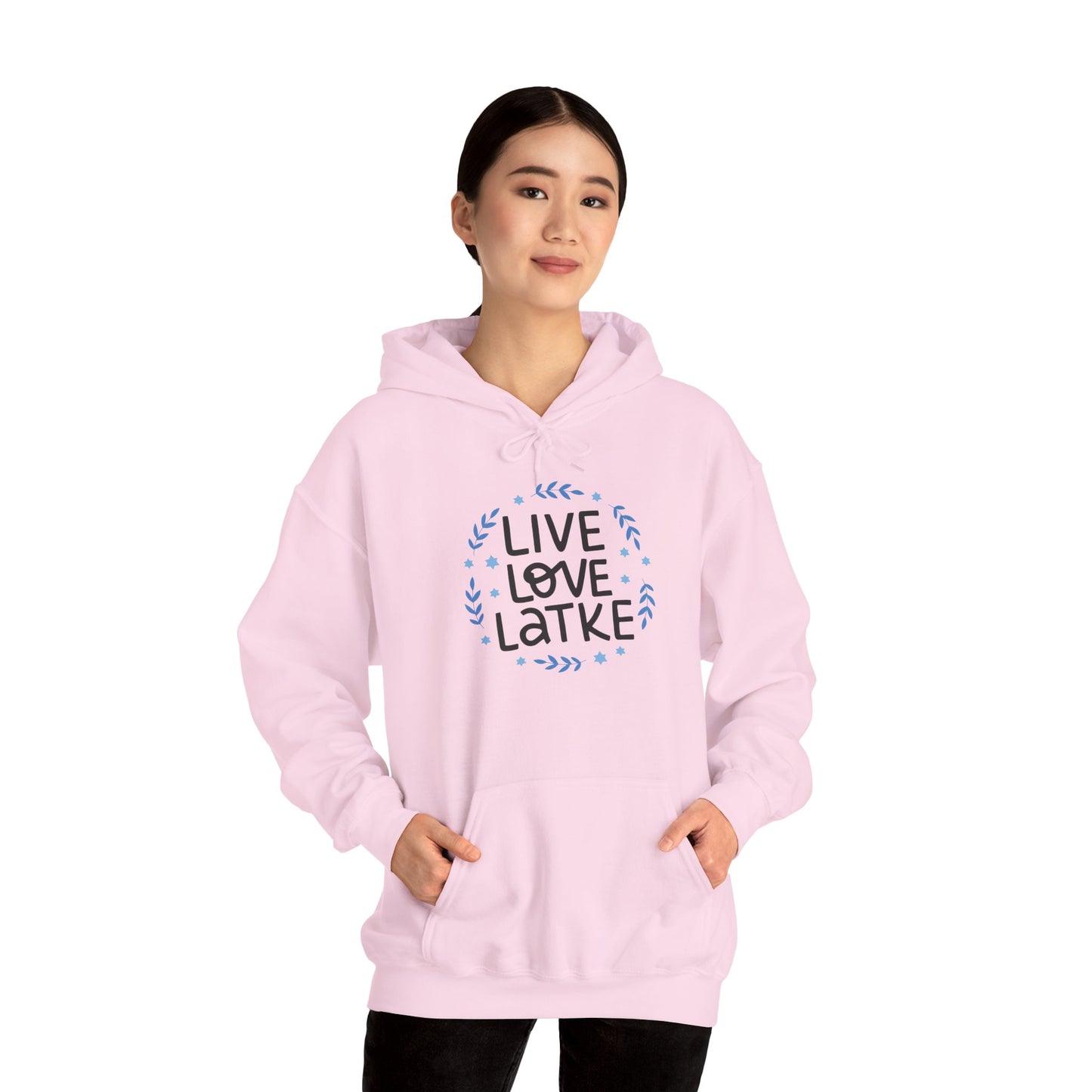 Hanukkah Live Love Latke Adult Heavy Blend™ Hooded Sweatshirt