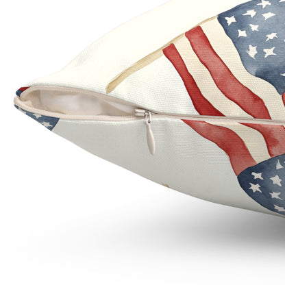 Waves of Freedom Throw Pillow