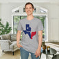 Texas Flag w/Longhorn Adult T-shirt