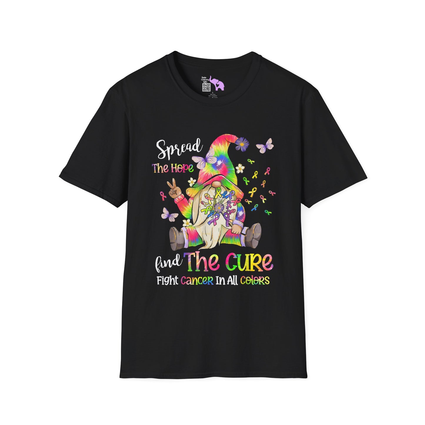 Gnome Spread the Hope Find the Cure All Colors 17 Adult T-shirt
