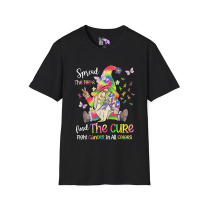 Gnome Spread the Hope Find the Cure All Colors 17 Adult T-shirt