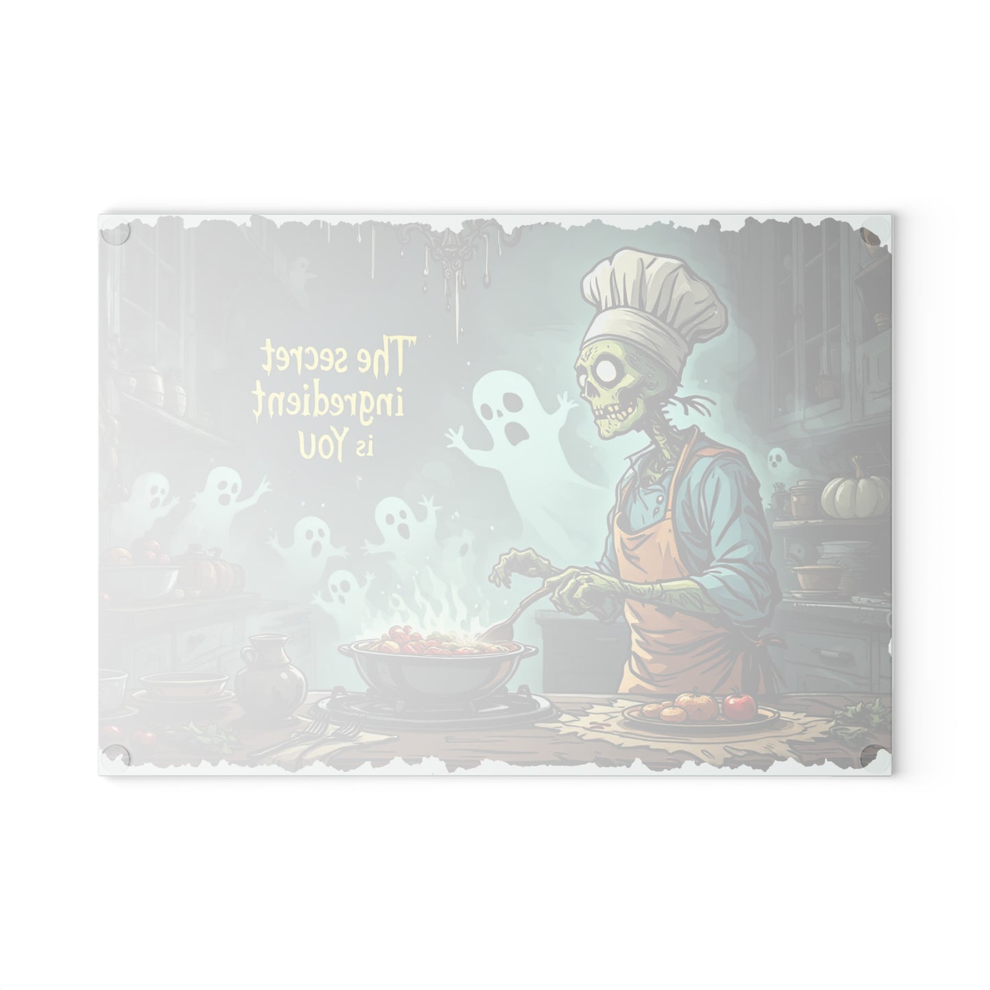 The Secret Ingredient is You Glass Cutting Board