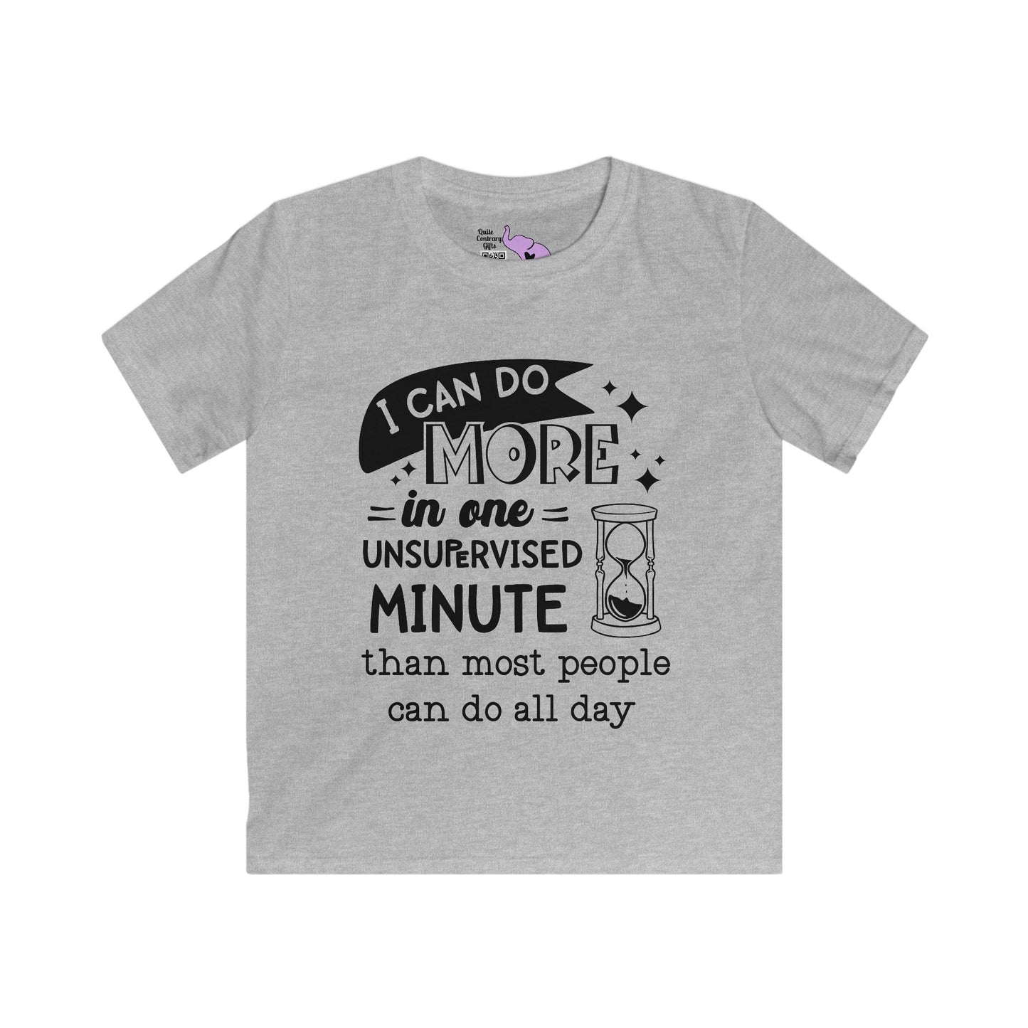 I Can Do More In One Unsupervised Minute... Youth Softstyle Tee
