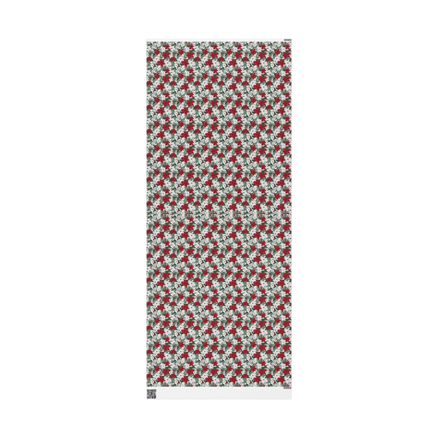 Winter Poinsettia Garden Wrapping Paper