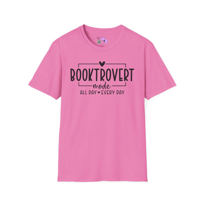 Booktrovert Mode All Day Every Day Adult T-shirt