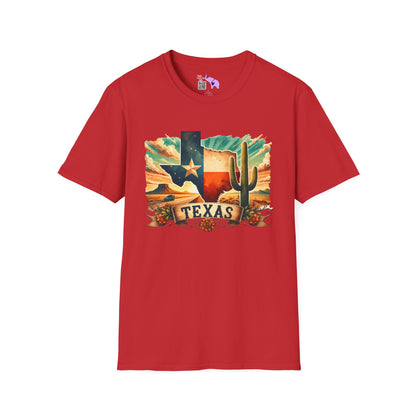 Texas Desert Roads 4 Adult T-shirt
