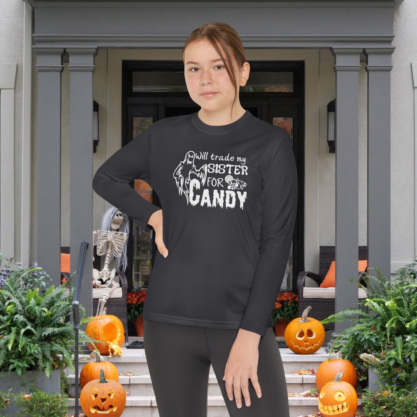 Will Trade My Sister For Candy Youth Long Sleeve Tee