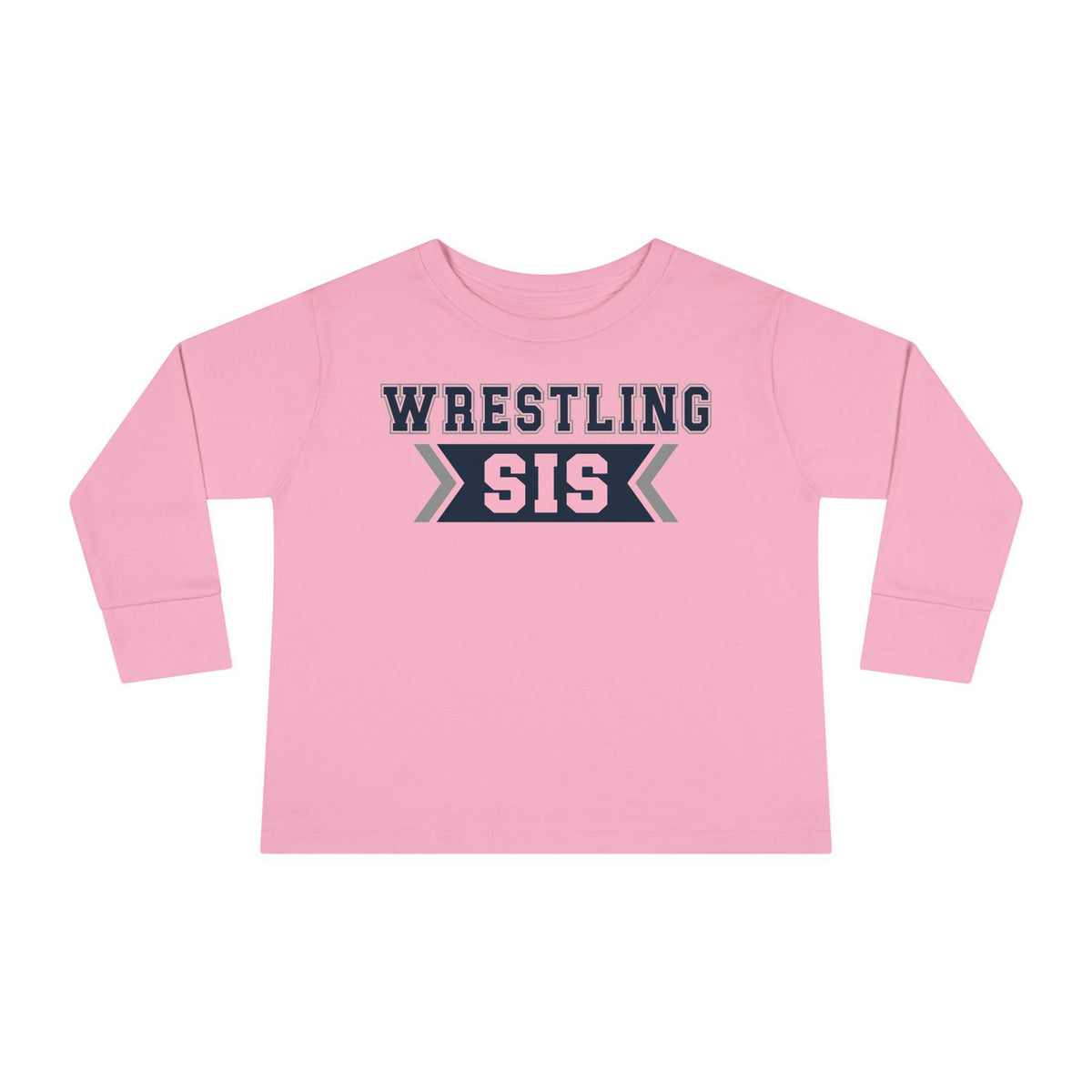 Wrestling Sis Toddler Long Sleeve Tee
