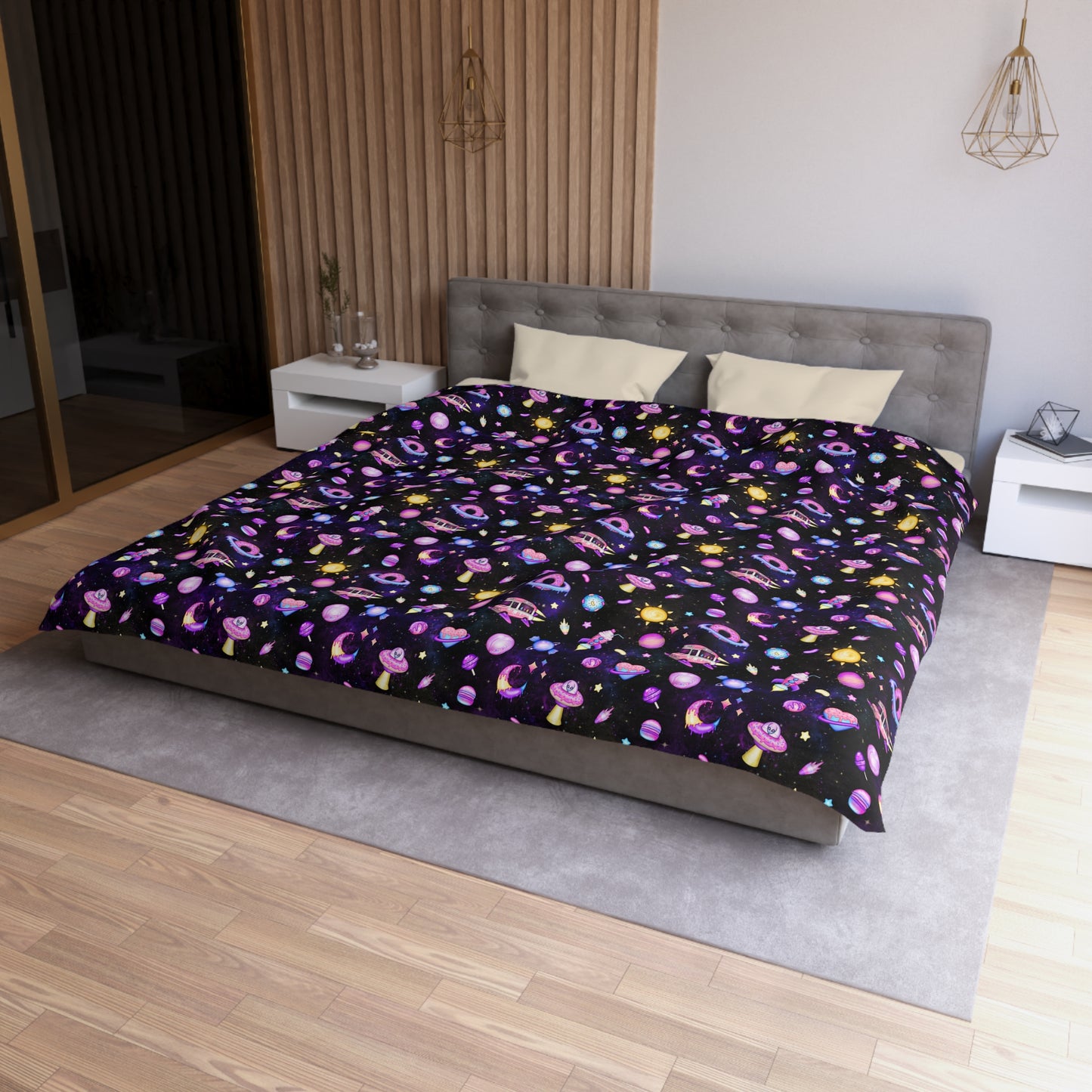 Cosmic Recess Microfiber Duvet Cover