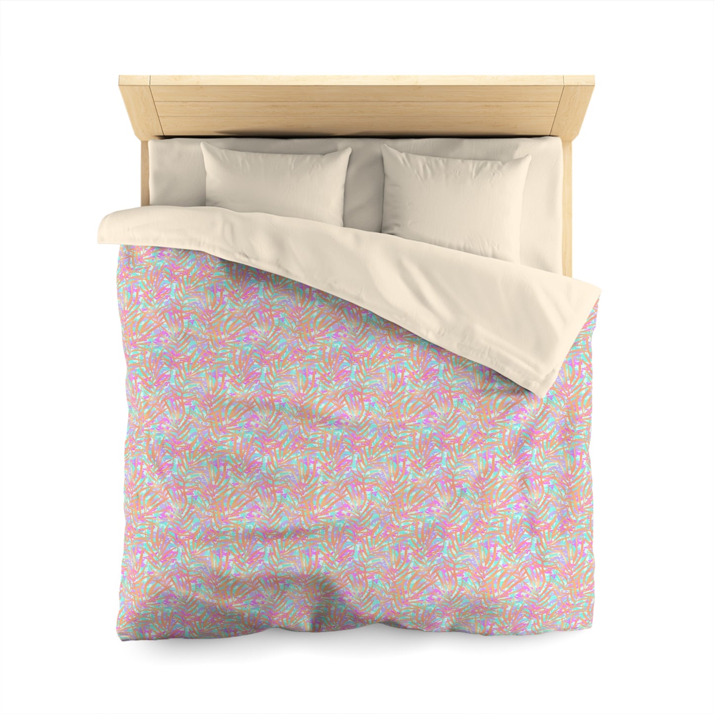 Tropical Sunset Palms Microfiber Duvet Cover
