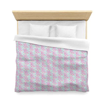 Berry Sorbet Camo Microfiber Duvet Cover